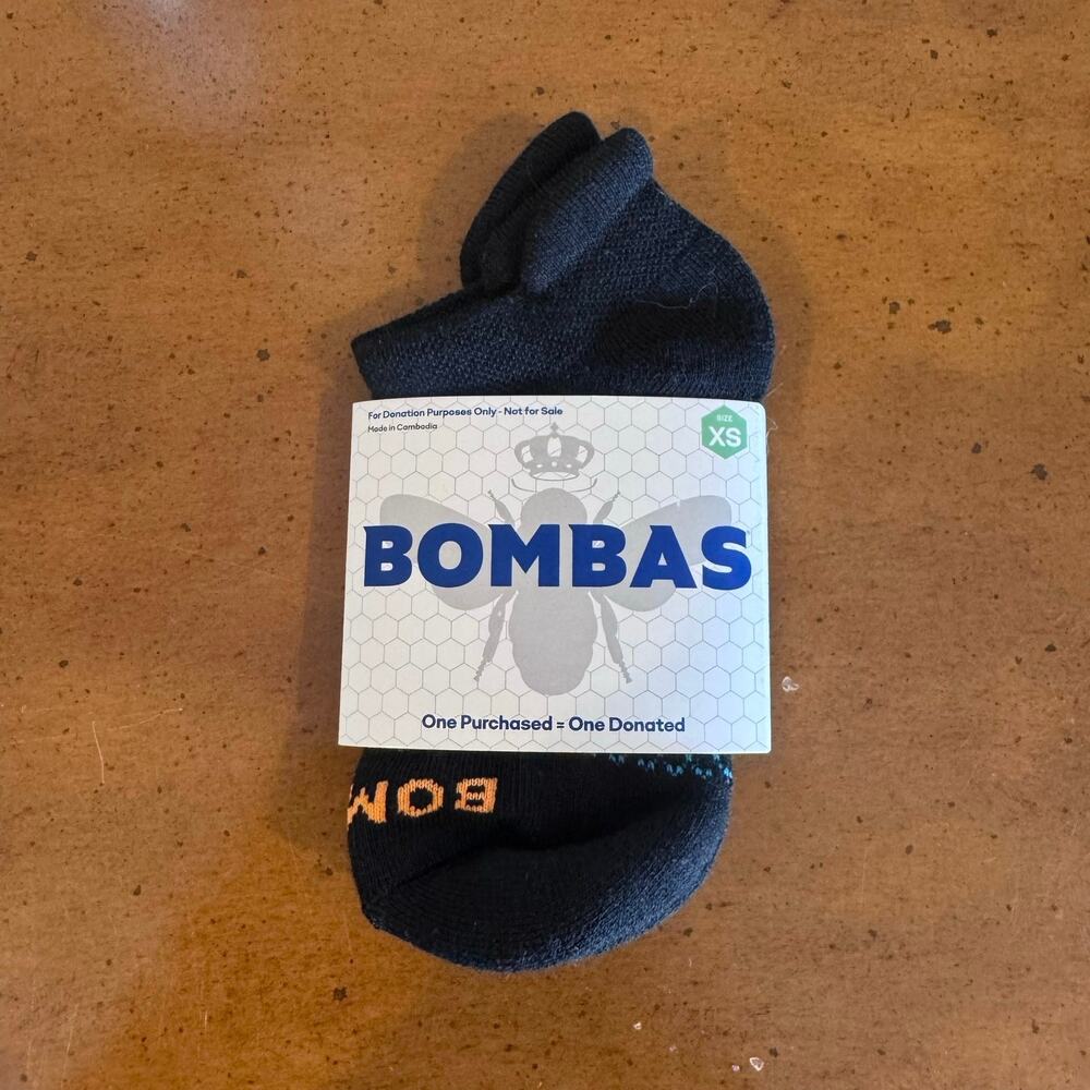 Bombas Women’s Ankle Socks Black XS NWT